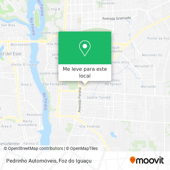 Pedrinho Automóveis mapa