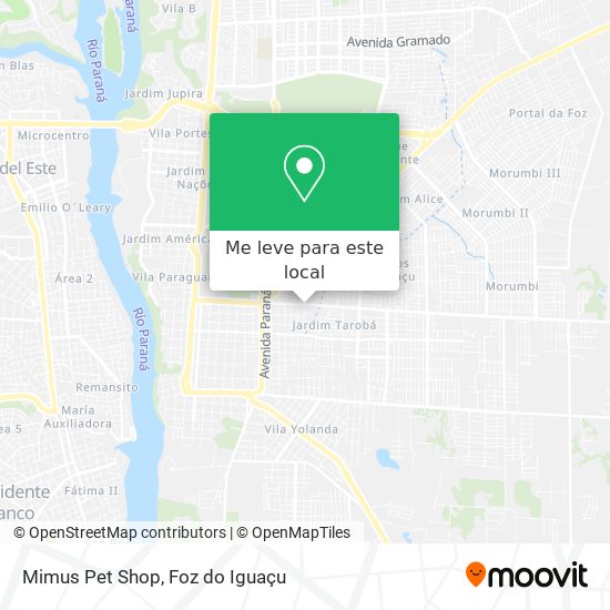 Mimus Pet Shop mapa