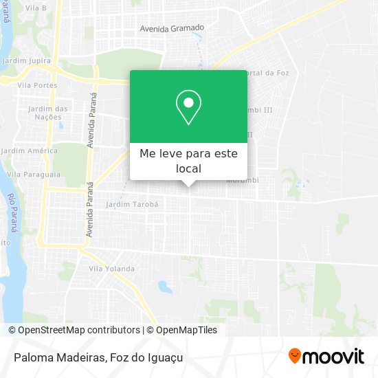 Paloma Madeiras mapa