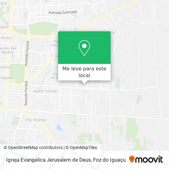 Igreja Evangelica Jerusalem de Deus mapa