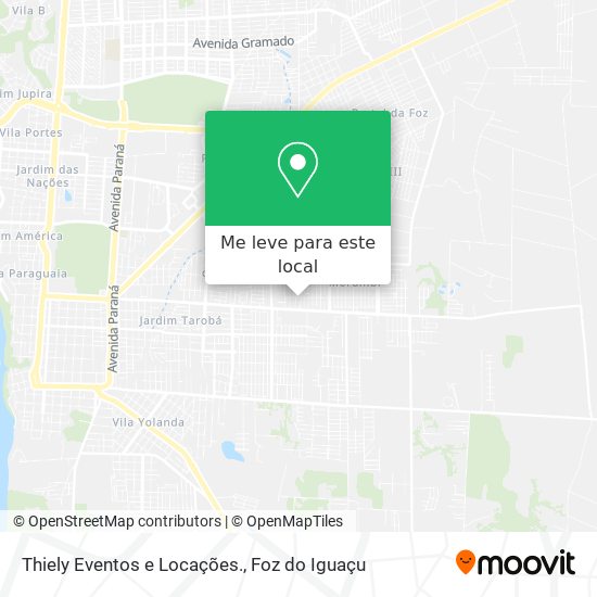 Thiely Eventos e Locações. mapa