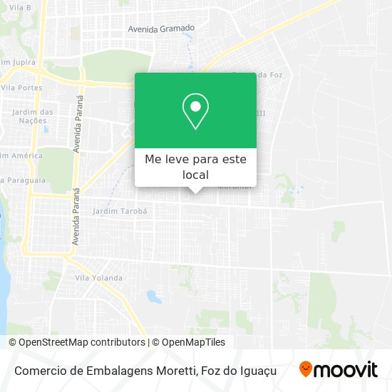 Comercio de Embalagens Moretti mapa