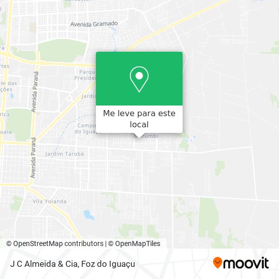 J C Almeida & Cia mapa