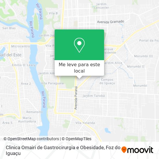 Clinica Omairi de Gastrocirurgia e Obesidade mapa