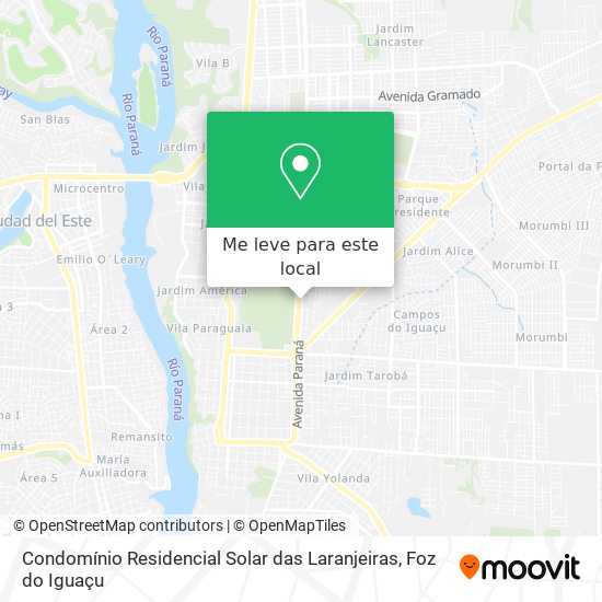 Condomínio Residencial Solar das Laranjeiras mapa