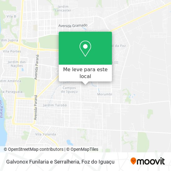 Galvonox Funilaria e Serralheria mapa
