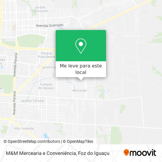 M&M Mercearia e Conveniência mapa