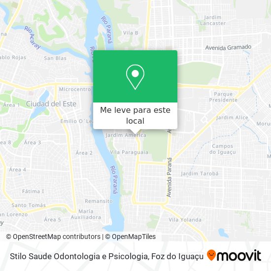 Stilo Saude Odontologia e Psicologia mapa