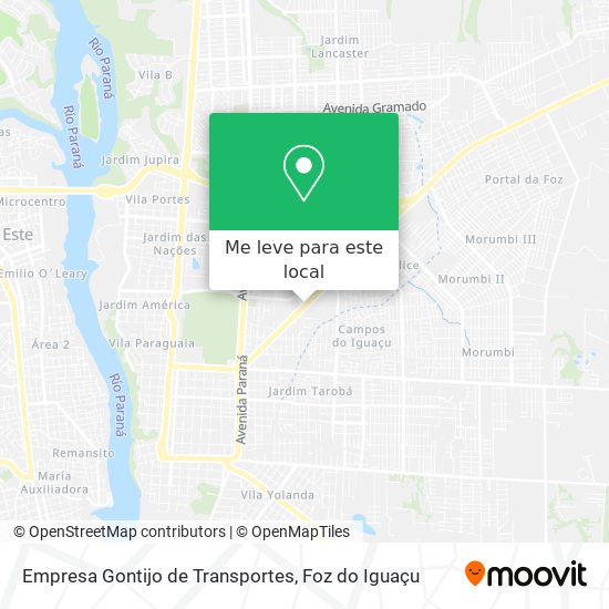 Empresa Gontijo de Transportes mapa