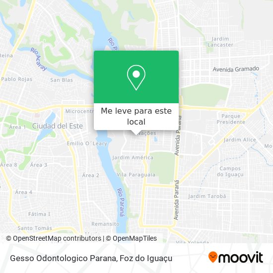 Gesso Odontologico Parana mapa