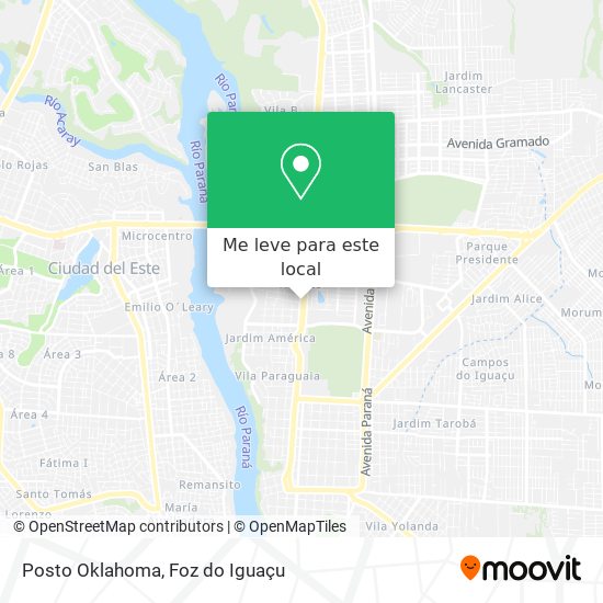 Posto Oklahoma mapa