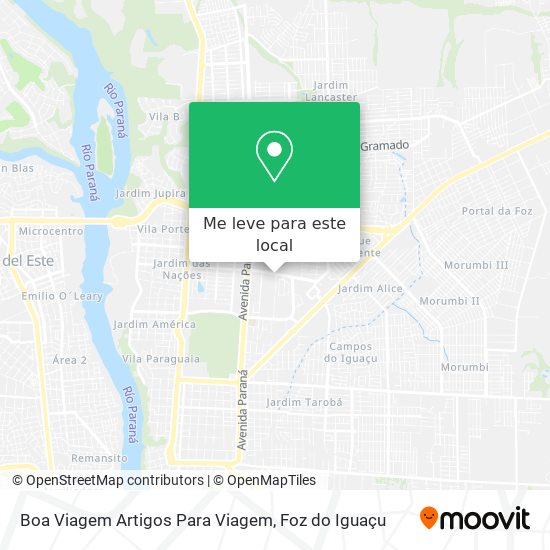 Boa Viagem Artigos Para Viagem mapa