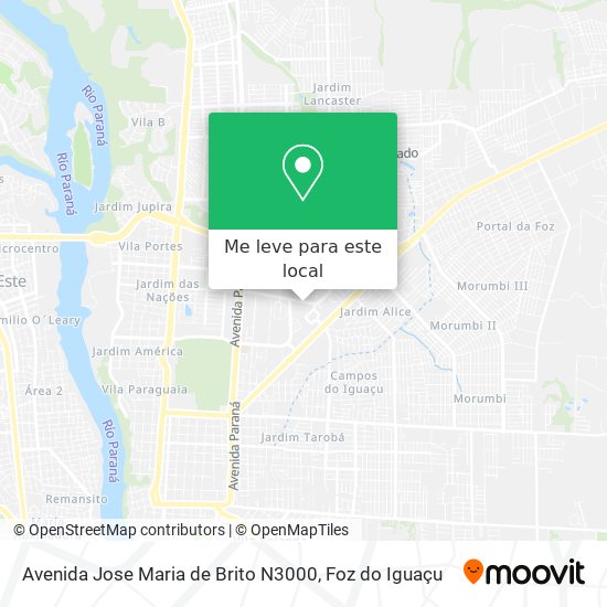 Avenida Jose Maria de Brito N3000 mapa