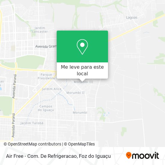 Air Free - Com. De Refrigeracao mapa