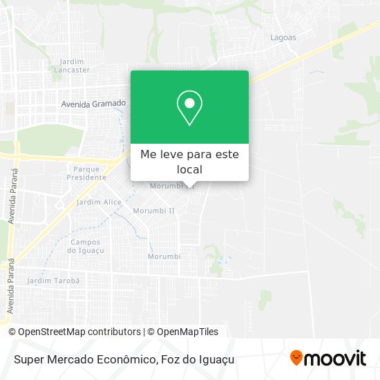 Super Mercado Econômico mapa