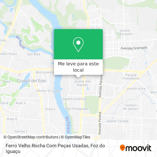 Ferro Velho Rocha Com Peças Usadas mapa