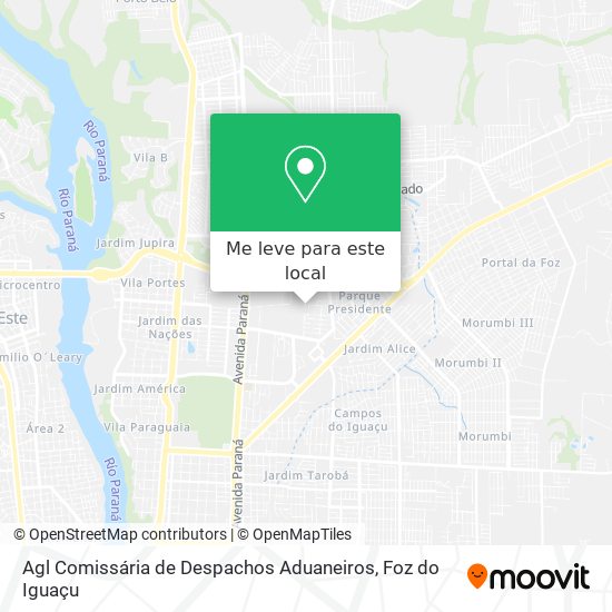Agl Comissária de Despachos Aduaneiros mapa