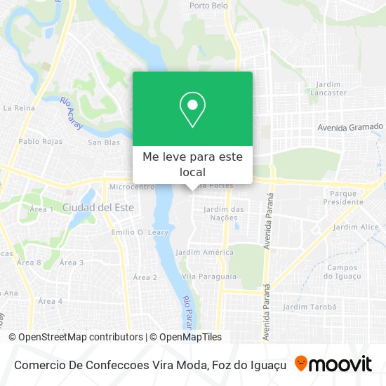 Comercio De Confeccoes Vira Moda mapa
