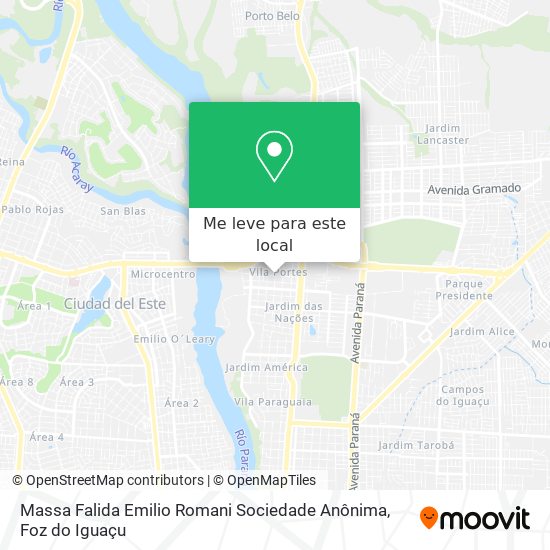 Massa Falida Emilio Romani Sociedade Anônima mapa