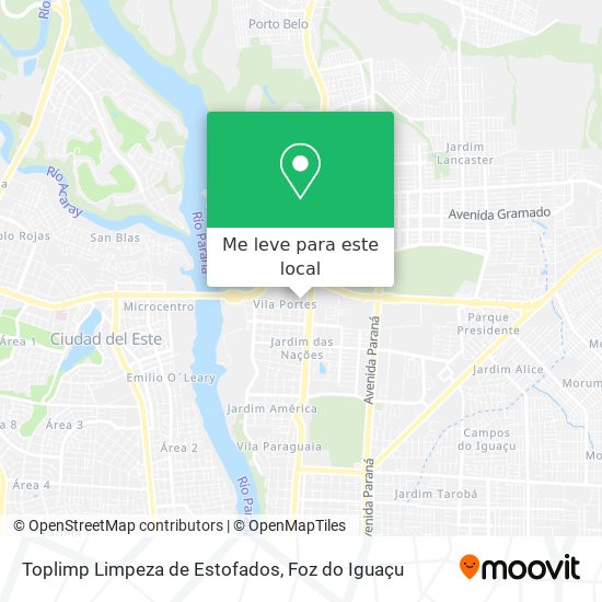 Toplimp Limpeza de Estofados mapa