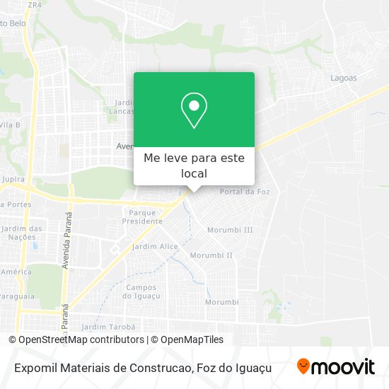 Expomil Materiais de Construcao mapa