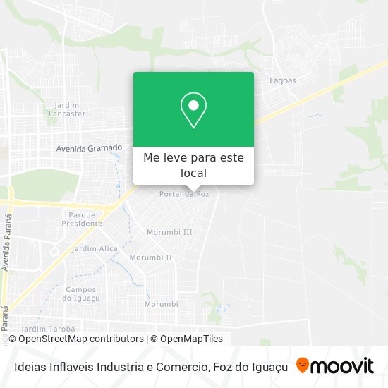Ideias Inflaveis Industria e Comercio mapa