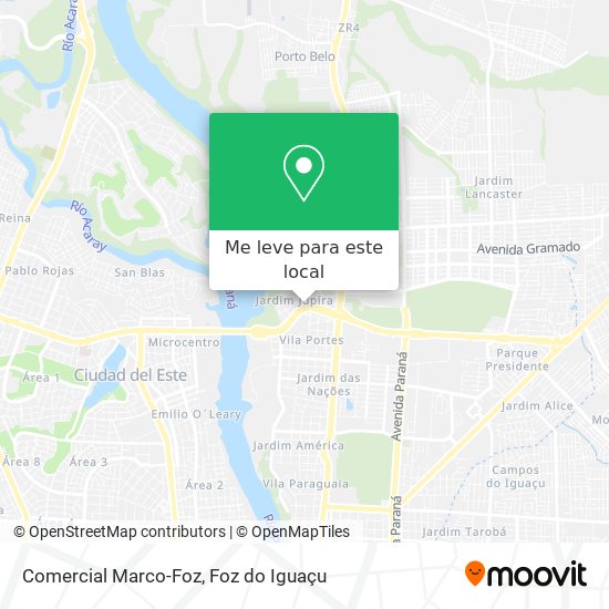 Comercial Marco-Foz mapa