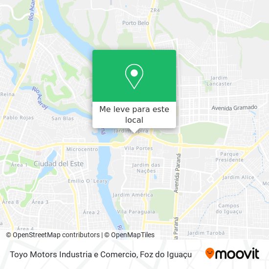 Toyo Motors Industria e Comercio mapa