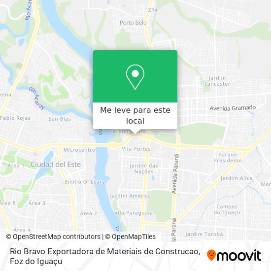 Rio Bravo Exportadora de Materiais de Construcao mapa