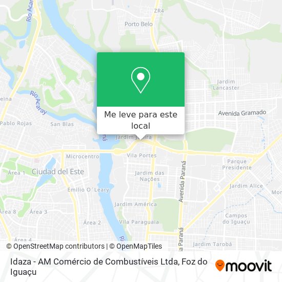Idaza - AM Comércio de Combustíveis Ltda mapa