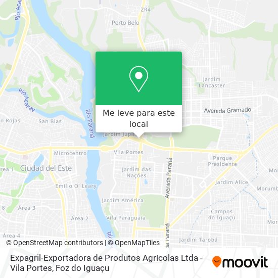 Expagril-Exportadora de Produtos Agrícolas Ltda - Vila Portes mapa