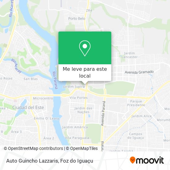 Auto Guincho Lazzaris mapa