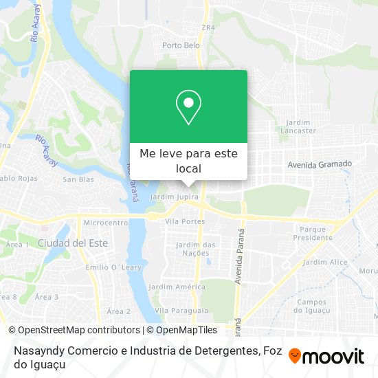 Nasayndy Comercio e Industria de Detergentes mapa