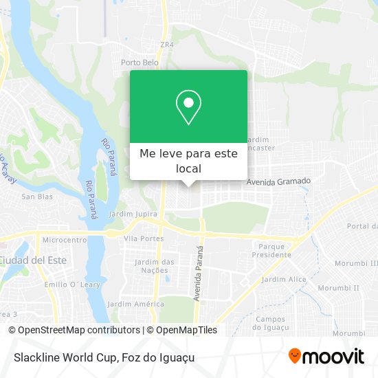 Slackline World Cup mapa