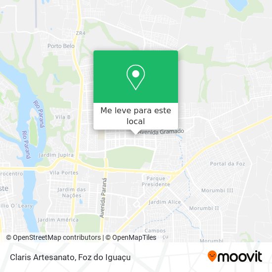 Claris Artesanato mapa