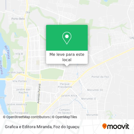 Grafica e Editora Miranda mapa