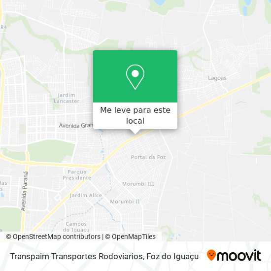 Transpaim Transportes Rodoviarios mapa