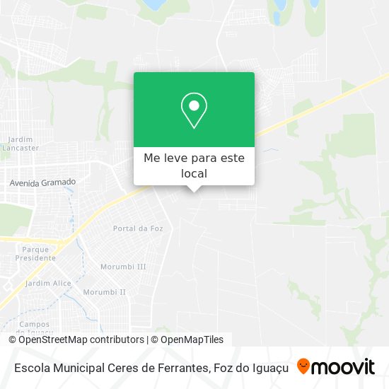 Escola Municipal Ceres de Ferrantes mapa