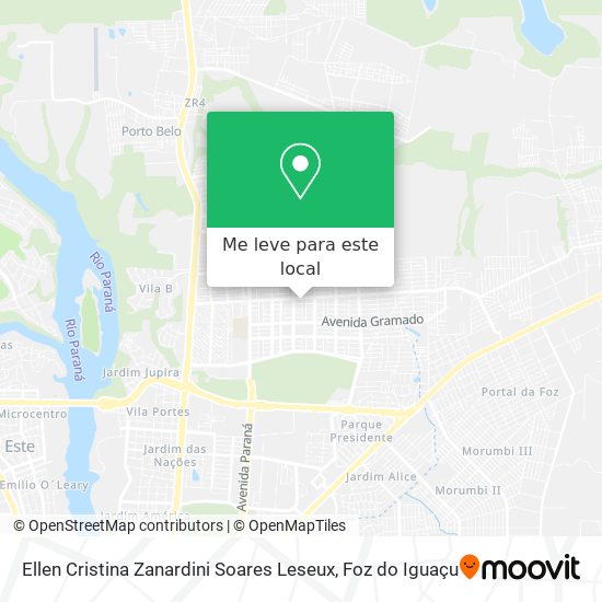 Ellen Cristina Zanardini Soares Leseux mapa