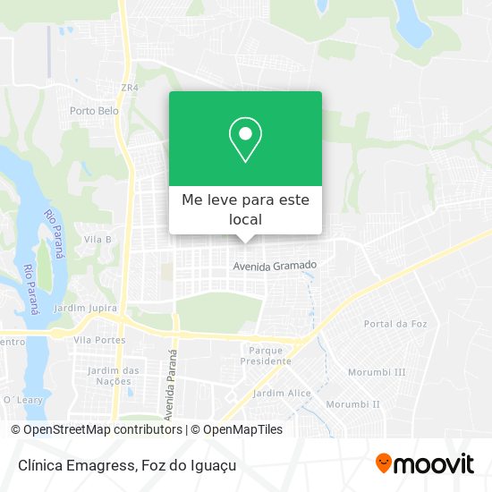 Clínica Emagress mapa