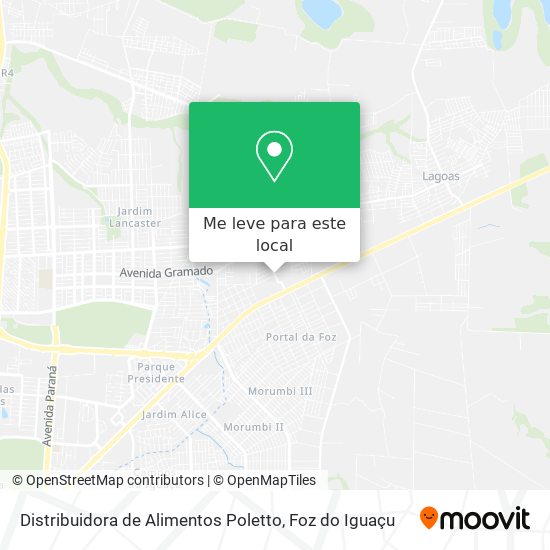 Distribuidora de Alimentos Poletto mapa