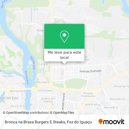 Bronca na Brasa Burgers E Steaks mapa