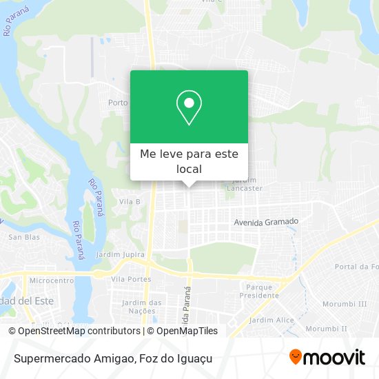 Supermercado Amigao mapa