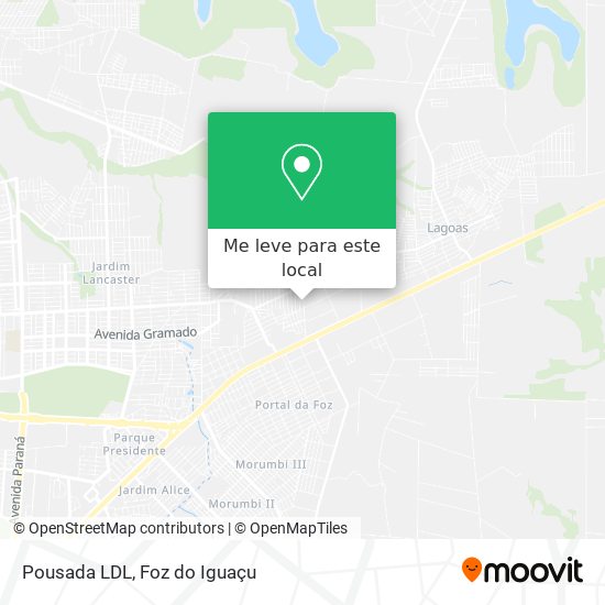 Pousada LDL mapa