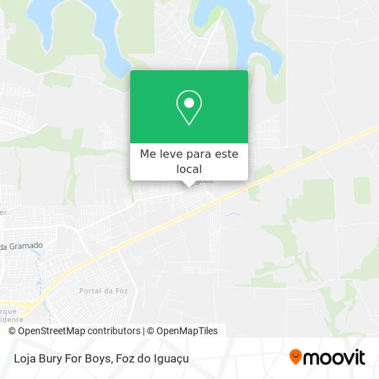 Loja Bury For Boys mapa