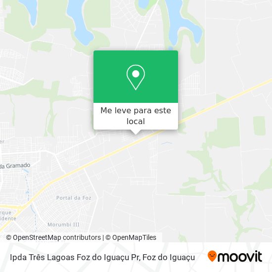 Ipda Três Lagoas Foz do Iguaçu Pr mapa