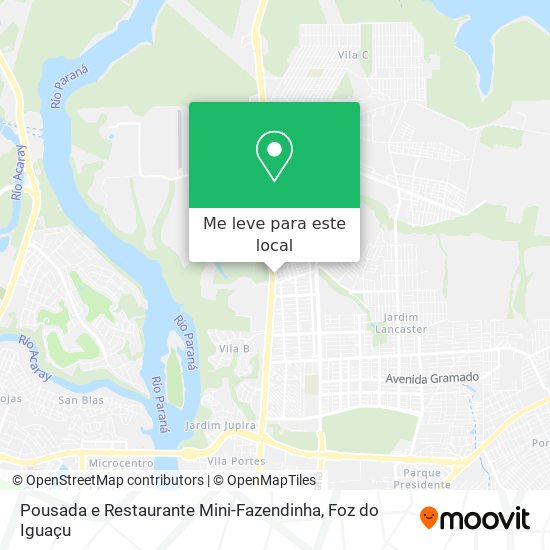 Pousada e Restaurante Mini-Fazendinha mapa