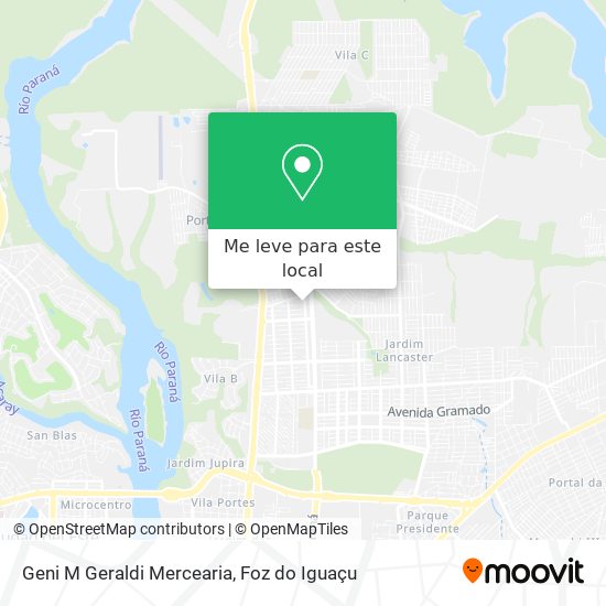 Geni M Geraldi Mercearia mapa