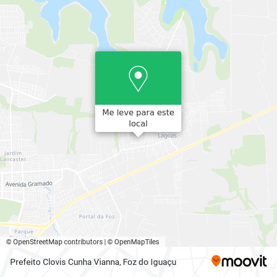 Prefeito Clovis Cunha Vianna mapa