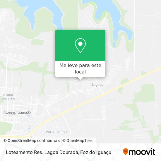Loteamento Res. Lagoa Dourada mapa